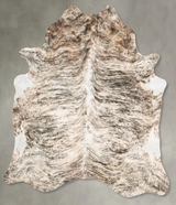 Light Brindle XX-Large Brazilian Cowhide Rug 8'4"H x 7'4"W #B27381 by Hudson Hides