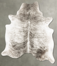 Grey Brindle XX-Large Brazilian Cowhide Rug 7'9"H x 6'8"W #B27383 by Hudson Hides