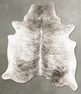 Grey Brindle XX-Large Brazilian Cowhide Rug 7'9"H x 6'8"W #B27383 by Hudson Hides