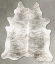 Grey Brindle X-Large Brazilian Cowhide Rug 7'10"H x 6'5"W #B27384 by Hudson Hides