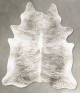 Grey Brindle X-Large Brazilian Cowhide Rug 7'10"H x 6'5"W #B27384 by Hudson Hides