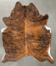 Medium Brindle Large Brazilian Cowhide Rug 6'7"H x 5'8"W #B27387 by Hudson Hides