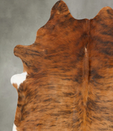 Medium Brindle X-Large Brazilian Cowhide Rug 6'11"H x 5'10"W #B27388 by Hudson Hides