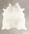 Salt and Pepper Black X-Large Brazilian Cowhide Rug 7'1