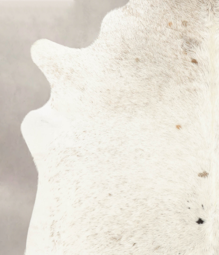 Salt and Pepper Black X-Large Brazilian Cowhide Rug 7'1"H x 6'5"W #B2739 by Hudson Hides