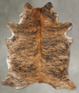 Medium Brindle X-Large Brazilian Cowhide Rug 7'7"H x 5'11"W #B27390 by Hudson Hides