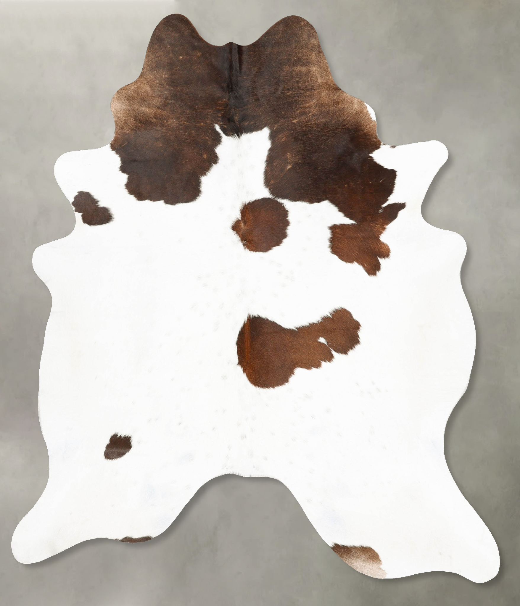 Chocolate and White Cowhide Rug #B27395