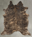 Dark Brindle X-Large Brazilian Cowhide Rug 7'5"H x 6'3"W #B27396 by Hudson Hides