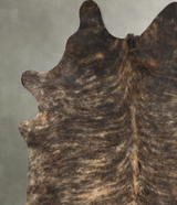 Dark Brindle X-Large Brazilian Cowhide Rug 7'5"H x 6'3"W #B27396 by Hudson Hides