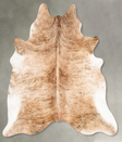 Light Brindle X-Large Brazilian Cowhide Rug 7'2"H x 6'9"W #B27399 by Hudson Hides