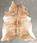 Light Brindle X-Large Brazilian Cowhide Rug 7'2"H x 6'9"W #B27399 by Hudson Hides