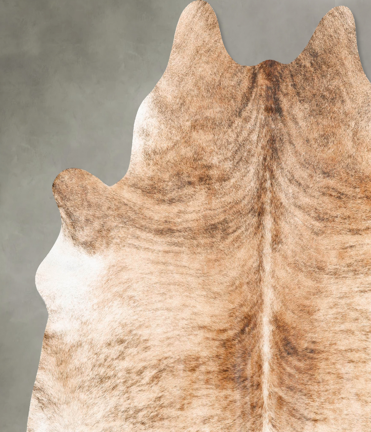 Light Brindle X-Large Brazilian Cowhide Rug 7'2"H x 6'9"W #B27399 by Hudson Hides