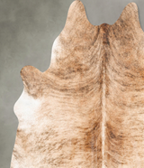 Light Brindle X-Large Brazilian Cowhide Rug 7'2"H x 6'9"W #B27399 by Hudson Hides