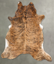 Medium Brindle XX-Large Brazilian Cowhide Rug 8'0"H x 7'2"W #B27400 by Hudson Hides