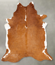 Brown and White Regular XX-Large Brazilian Cowhide Rug 8'0"H x 6'7"W #B27401 by Hudson Hides