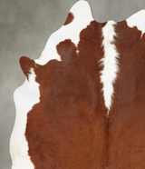 Hereford XX-Large Brazilian Cowhide Rug 8'1"H x 7'0"W #B27402 by Hudson Hides