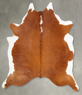 Brown and White Regular XX-Large Brazilian Cowhide Rug 8'7"H x 7'0"W #B27405 by Hudson Hides