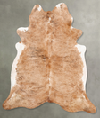 Light Brindle X-Large Brazilian Cowhide Rug 7'4"H x 6'8"W #B27406 by Hudson Hides