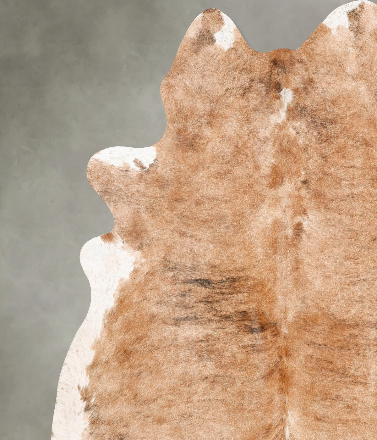 Light Brindle X-Large Brazilian Cowhide Rug 7'4"H x 6'8"W #B27406 by Hudson Hides
