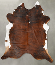 Tricolor XX-Large Brazilian Cowhide Rug 9'6"H x 7'7"W #B27412 by Hudson Hides