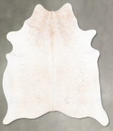 Salt and Pepper Brown X-Large Brazilian Cowhide Rug 7'0"H x 6'6"W #B27414 by Hudson Hides