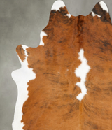 Tricolor XX-Large Brazilian Cowhide Rug 8'9"H x 7'4"W #B27416 by Hudson Hides