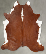 Hereford X-Large Brazilian Cowhide Rug 7'10"H x 6'4"W #B27420 by Hudson Hides