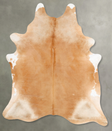 Beige XX-Large Brazilian Cowhide Rug 8'9"H x 7'1"W #B27423 by Hudson Hides