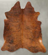 Medium Brindle X-Large Brazilian Cowhide Rug 7'2"H x 6'7"W #B27424 by Hudson Hides