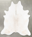 Light Grey X-Large Brazilian Cowhide Rug 7'7"H x 6'7"W #B27425 by Hudson Hides