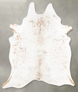 Salt and Pepper Brown XX-Large Brazilian Cowhide Rug 8'0"H x 6'7"W #B27428 by Hudson Hides