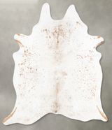 Salt and Pepper Brown XX-Large Brazilian Cowhide Rug 8'0"H x 6'7"W #B27428 by Hudson Hides