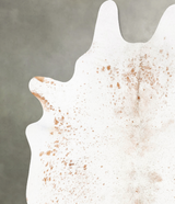 Salt and Pepper Brown XX-Large Brazilian Cowhide Rug 8'0"H x 6'7"W #B27428 by Hudson Hides