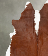 Hereford XX-Large Brazilian Cowhide Rug 7'4"H x 6'10"W #B27431 by Hudson Hides