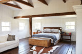 Brown and White Regular XX-Large Brazilian Cowhide Rug 8'3"H x 6'4"W #B27432 by Hudson Hides