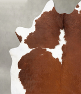 Brown and White Regular XX-Large Brazilian Cowhide Rug 8'2"H x 6'10"W #B27434 by Hudson Hides