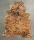 Medium Brindle X-Large Brazilian Cowhide Rug 7'8"H x 5'11"W #B27437 by Hudson Hides