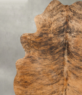 Medium Brindle X-Large Brazilian Cowhide Rug 7'8"H x 5'11"W #B27437 by Hudson Hides