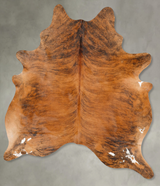 Medium Brindle X-Large Brazilian Cowhide Rug 7'11"H x 6'1"W #B27439 by Hudson Hides