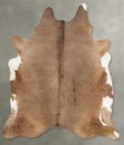 Taupe XX-Large Brazilian Cowhide Rug 8'1"H x 6'11"W #B27442 by Hudson Hides