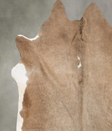 Taupe XX-Large Brazilian Cowhide Rug 8'3"H x 7'7"W #B27443 by Hudson Hides