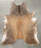 Taupe XX-Large Brazilian Cowhide Rug 8'4"H x 7'1"W #B27445 by Hudson Hides