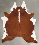 Hereford XX-Large Brazilian Cowhide Rug 8'5"H x 6'10"W #B27446 by Hudson Hides