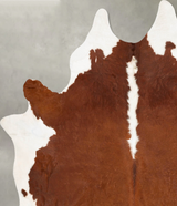Hereford XX-Large Brazilian Cowhide Rug 8'5"H x 6'10"W #B27446 by Hudson Hides