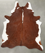 Hereford XX-Large Brazilian Cowhide Rug 8'9"H x 6'7"W #B27447 by Hudson Hides