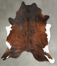 Dark Brindle XX-Large Brazilian Cowhide Rug 8'7"H x 7'7"W #B27457 by Hudson Hides