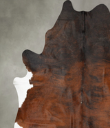 Dark Brindle XX-Large Brazilian Cowhide Rug 8'7"H x 7'7"W #B27457 by Hudson Hides