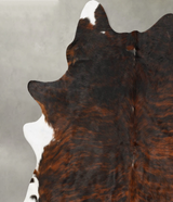 Dark Brindle XX-Large Brazilian Cowhide Rug 7'9"H x 6'10"W #B27460 by Hudson Hides