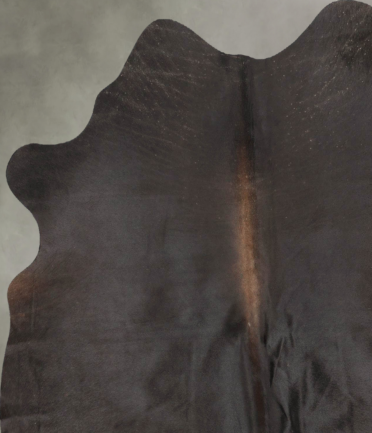 Solid Black Medium Brazilian Cowhide Rug 5'9"H x 5'0"W #B27473 by Hudson Hides