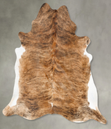 Light Brindle XX-Large Brazilian Cowhide Rug 8'1"H x 7'1"W #B27486 by Hudson Hides